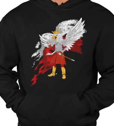 BLUZA Z KAPTUREM PATRIOTYCZNI ORZEŁ PL